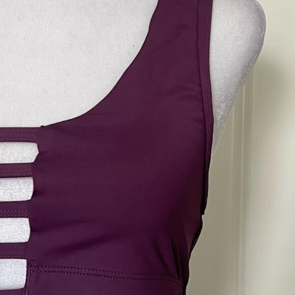 Victoria's Secret PINK Purple Ultimate Cage Front Unlined Sports Bra Medium - Picture 4 of 11